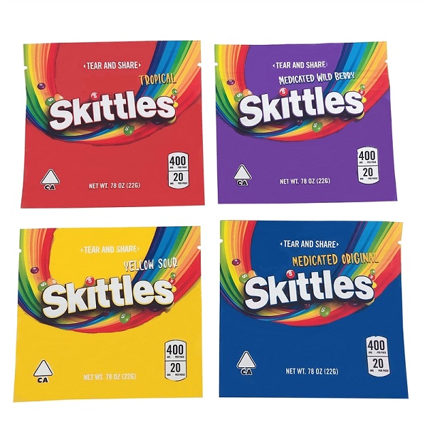 Skittles mylar bag